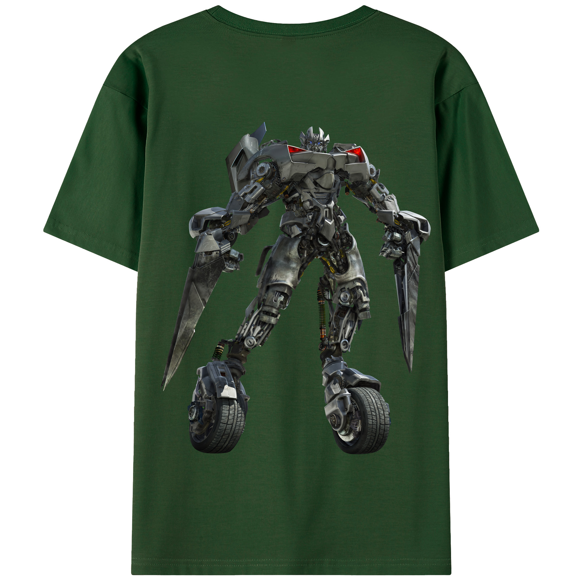 （画像用） Transformers トランスフォーマー 綿100％半袖Tシャツ（背面プリント）